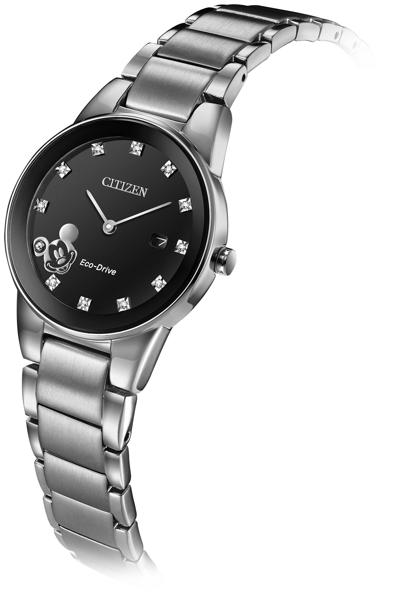 Citizen Mickey Mouse Ladies Eco-Drive Black Dial Watch | CITIZEN